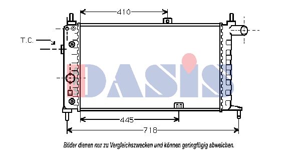 AKS DASIS Radiaator,mootorijahutus 150640N